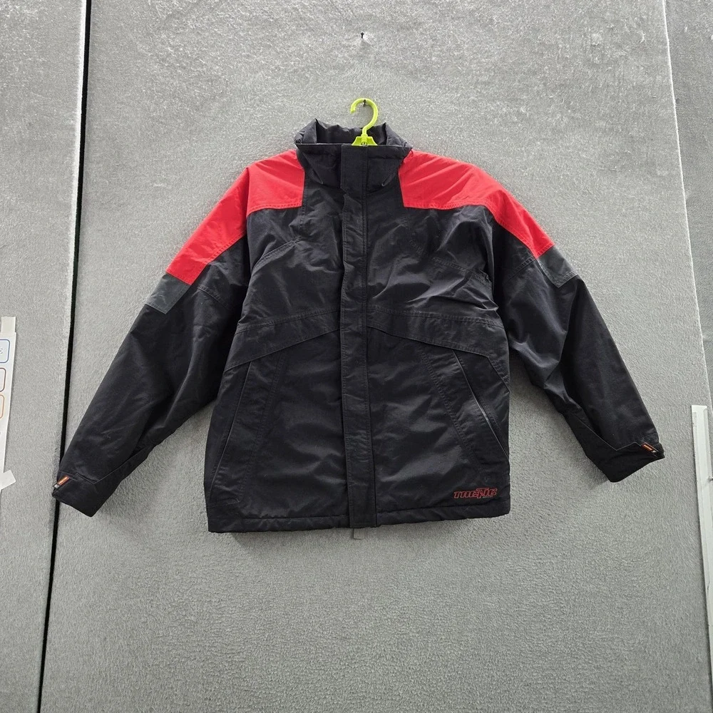 Burton Men Jacket L Black Coating Nylon Polyurethane Snowboarding Ski READ